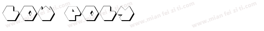 low poly字体转换
